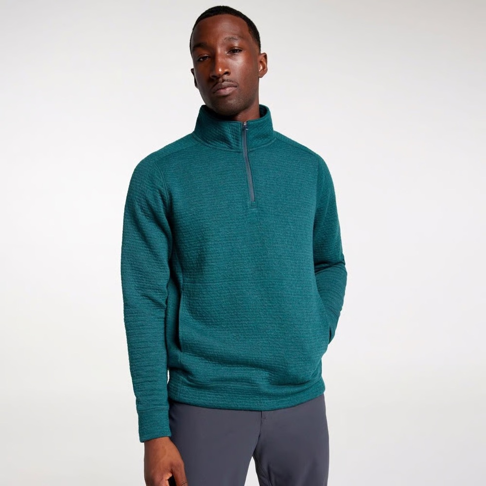 VRST Recharge 1/4 Zip Sweatshirt Men's XL Green Dusk  Performance Athleisure NEW